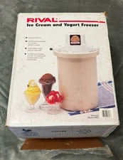 Riva Electric 4qt Ice Cream And Yogurt Freezer Model 8405.