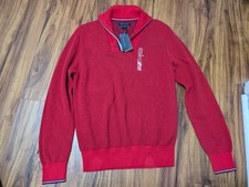 Tommy Hilfiger Men's Manhattan Cotton Ribbed Trim Pullover Sweater SZ Medium