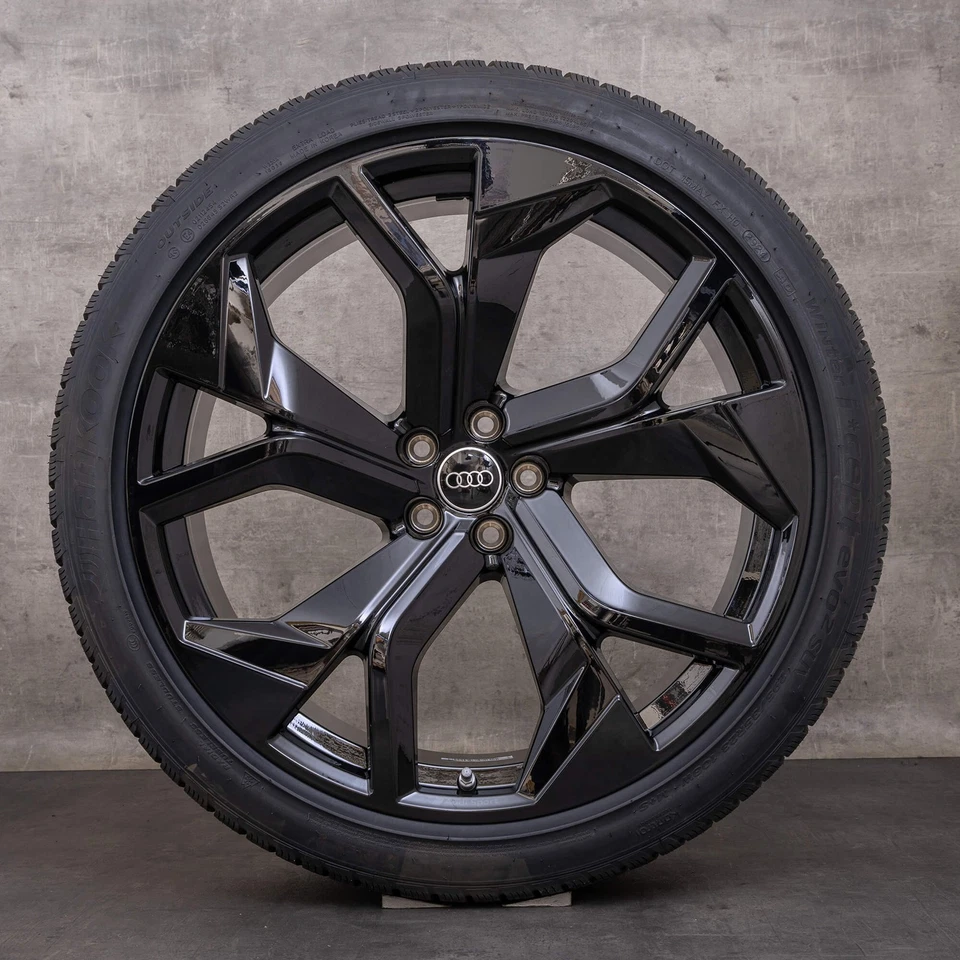 Audi RS Q8 23 Zoll Rotor 4M8 Winterräder Felgen 4M8601025DC schwarz NEU - Bild 2 von 4