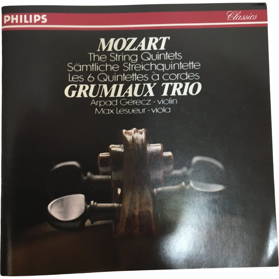 Mozart The String Quintets Grumiaux Trio 3 CD Box Set - Image 3 of 4