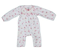 Newborn Carter's Rosebud Print Pajamas Sleeper One Piece 100 Cotton Exc Cond