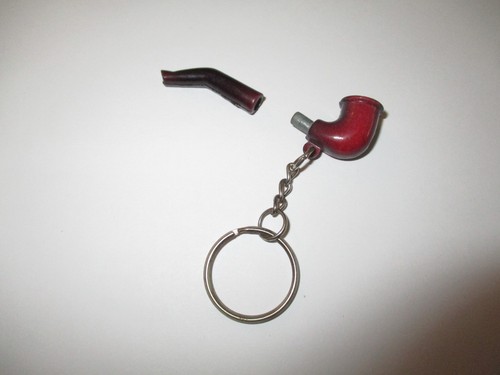 RARE VINTAGE 1970s Keychain UNIQUE ONE HITTER PIPE 1-3/4'' LENGTH - Cool - Picture 4 of 5