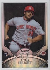 2010 Bowman Sterling Black Refractor 19/25 Chris Heisey #42 1u6