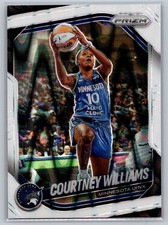 2025 Panini Prizm WNBA #69 Courtney Williams White Seismic Prizms