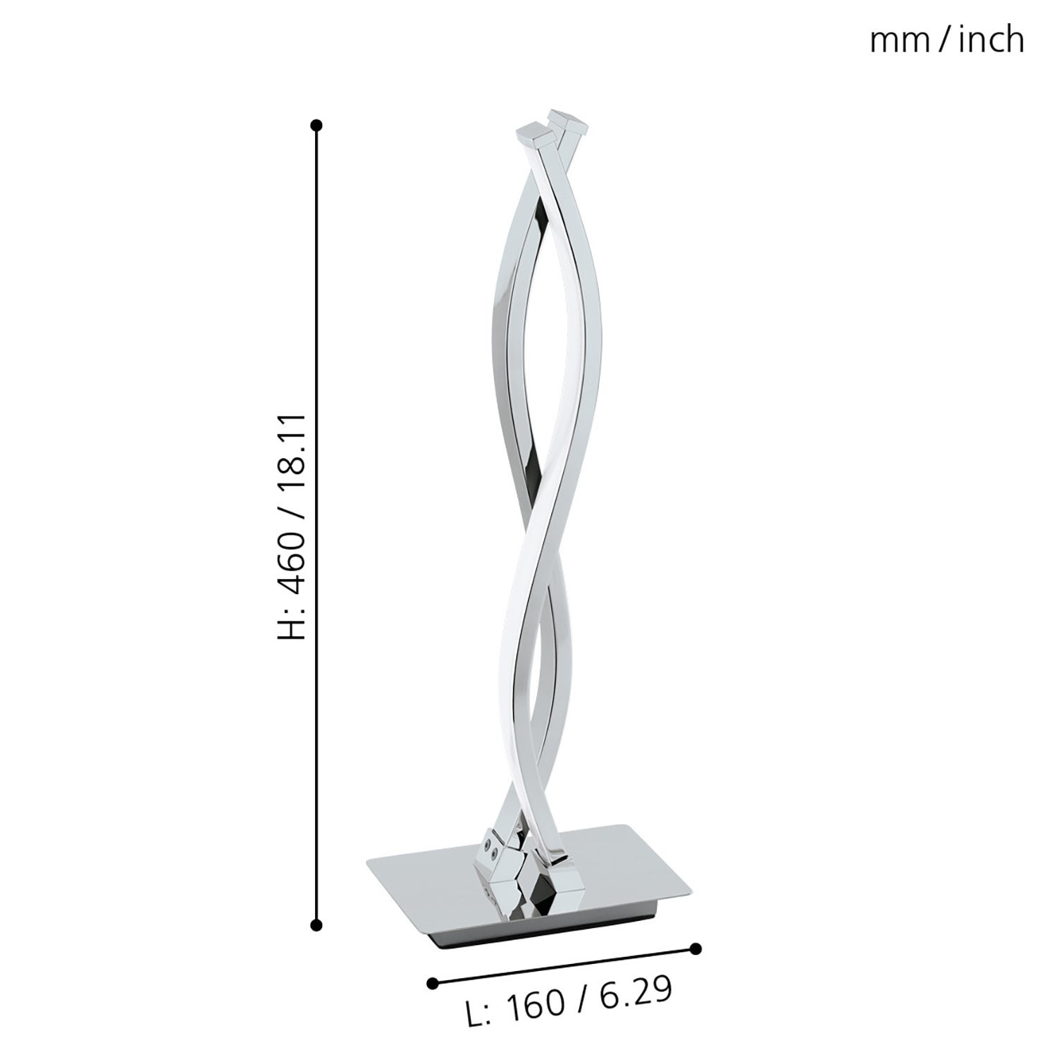 Lampada LED Lasana 2 Eglo: Risparmio Energetico e Design Cromo - 4