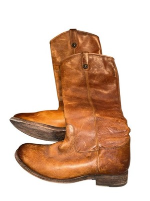 Frye Melissa Boot Cognac Pull On Western Cowboy Tall Round Toe Size 8B