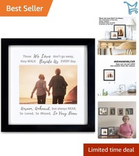 Remembrance Memorial Picture Frame Black Wood Wall Desktop Sympathy Gift