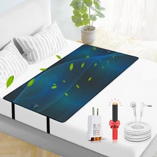 Grounding Mat for Bed, Earth Connected Mattress Cover Kit, Improve Sleep 27"x39"