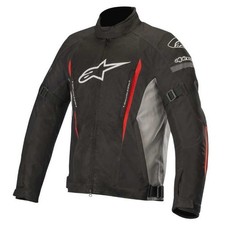 Alpinestars Gunner V2 WP Waterproof Motorcycle Motorbike Jacket Black Grey Red