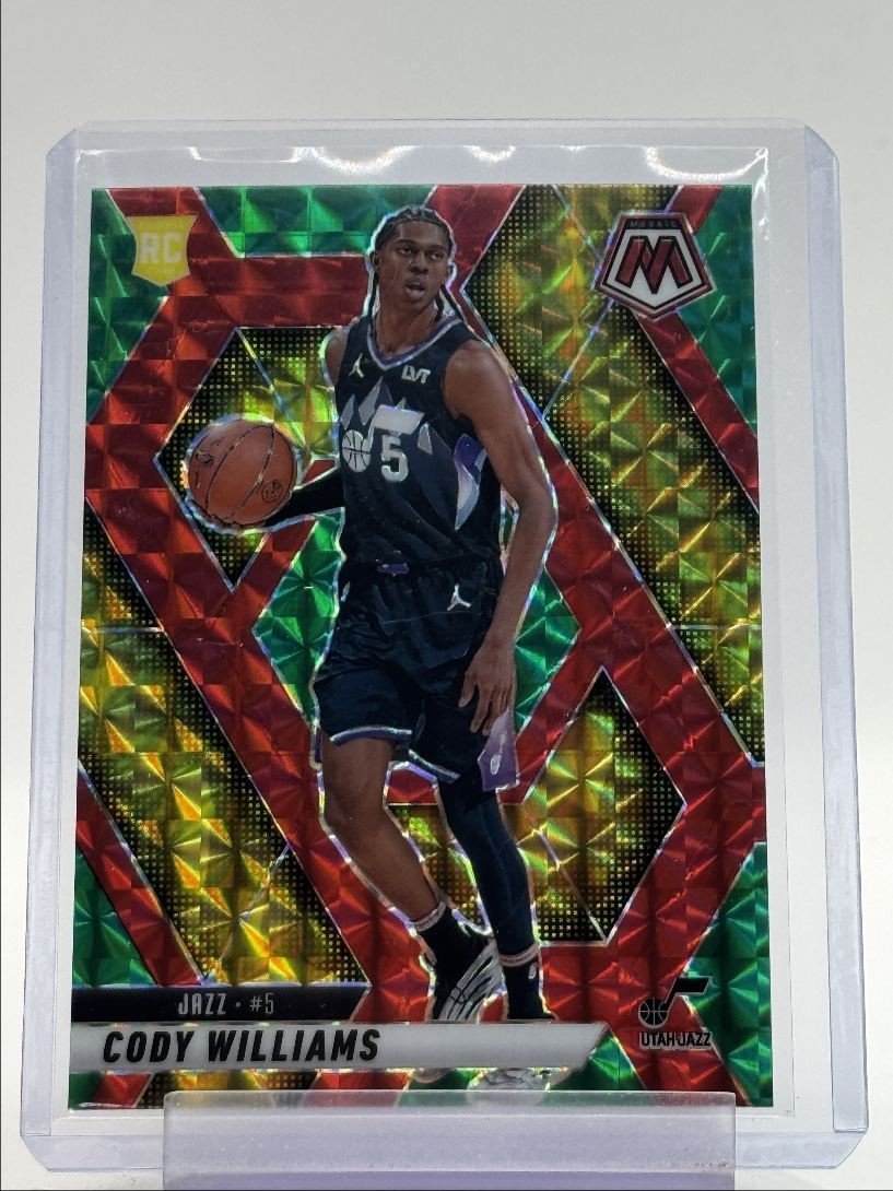CODY WILLIAMS 2024-25 MOSAIC ROOKIE CHOICE RED GREEN JAZZ #207 RC Q4397