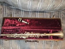 Sherwood DeLuxe silver metal clarinet. USA, Very Good Condition