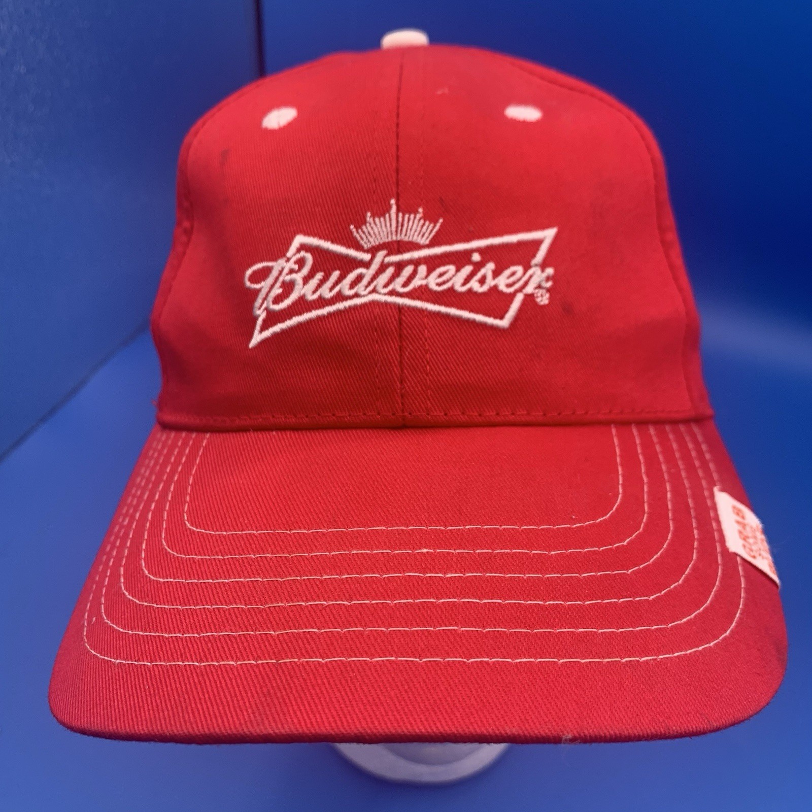 Budweiser Red Adjustable Cap Hat Strap-back Headw… - image 1