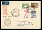 DR WHO 1952 FINLAND FDC? OLYMPICS SPORTS SEMI POST COMBO REGISTERED R60014