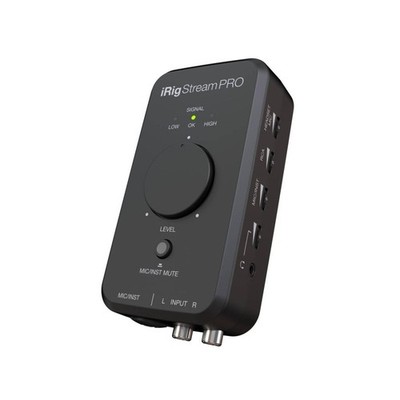 iRig Stream Pro Streaming audio interface with in-line multi-input mixer, profes