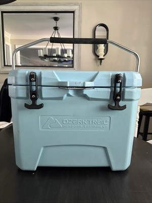 Ozark Trail 26 Qt 25L High Performance Cooler Baby Blue Fish Ruler Hard Side Can