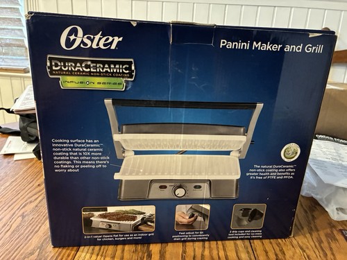 Oster DuraCeramic Panini Maker & Grill CKSTPM21WC-1ECO-Open Box -New - Picture 3 of 15