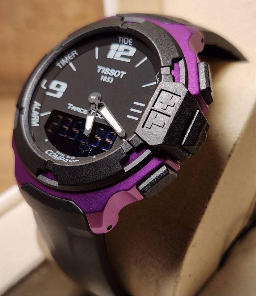 Tissot T Race Touch Alarm Quartz Watch Titanium Lightweight Timepiece ...