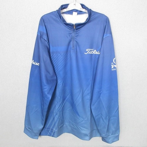 Titleist Golf 2025 PGA Quail Hollow Pullover Jacke Herren 3XL Blau Langarm