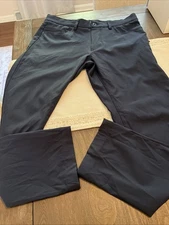 Van Heusen Pants Mens 32x29 Flex Slim Tech Casual Travel 5-Pocket Trousers Navy