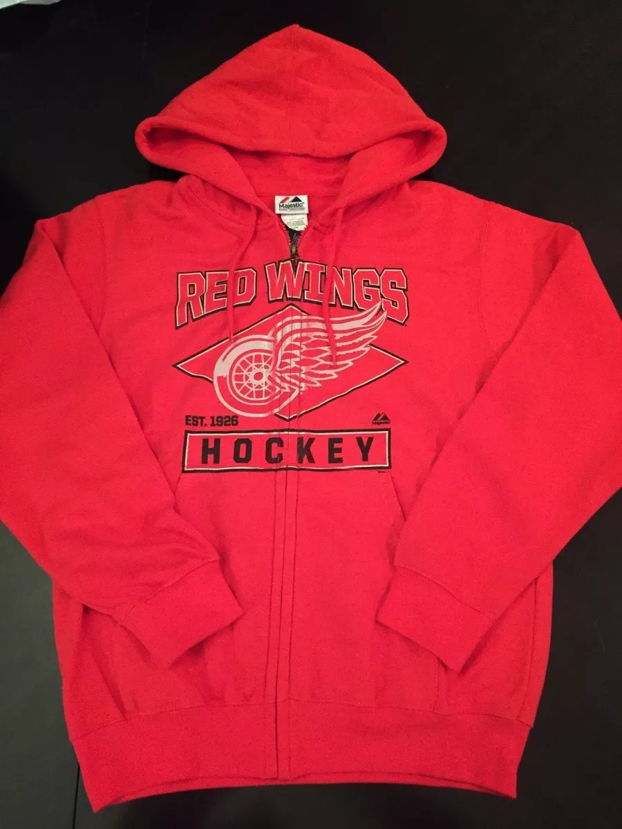 Red wings shop hoodie jersey