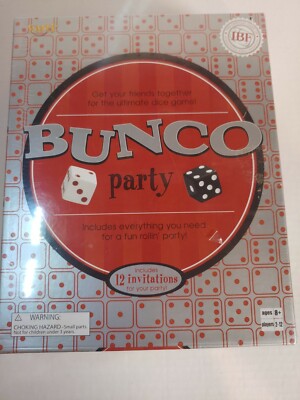 Bunco Party Ultimate Dice Game Fundex Family Party 2-12 Players New 2004 Ages 8+