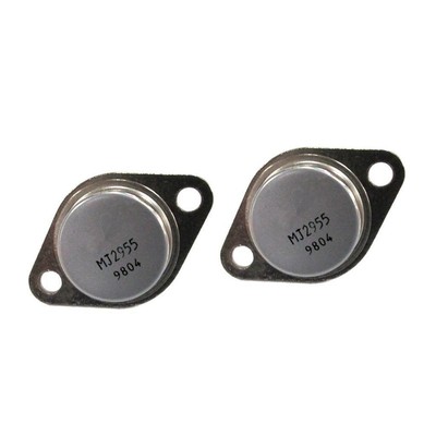 2 Stück 2N2955 PNP Leistungstransistor Triode 100V 15A 110W TO-3