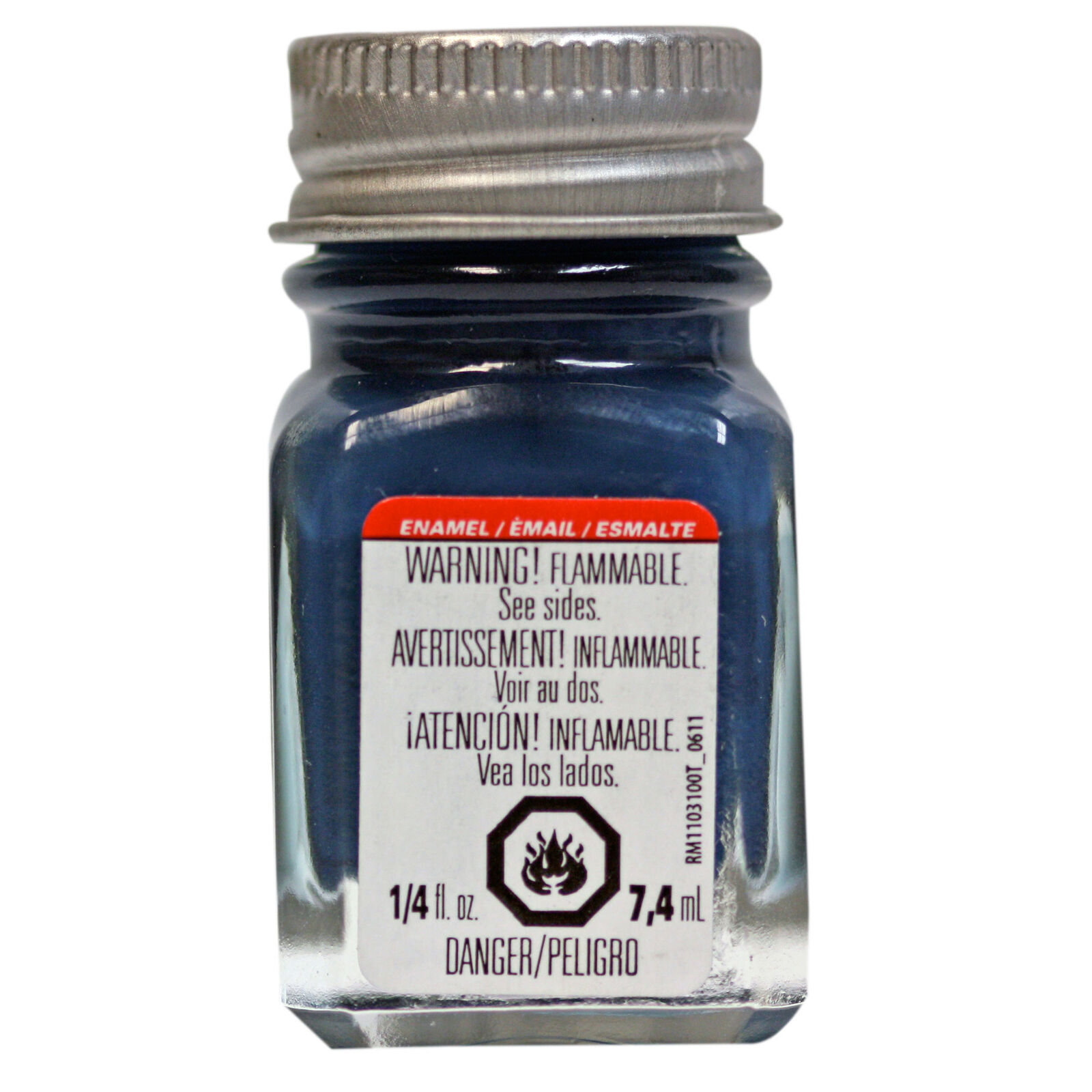Testor Corp. Enamel 1/4oz Flat Sea Blue TES1172TT Plastics Paint Enamels