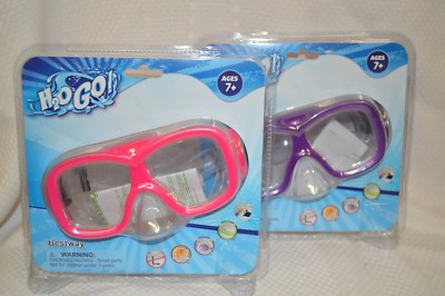 U PICK Swim GOGGLES AQUANAUT Mask Pink PURPLE Ages 7+ UV Protect ADJUSTABLE New
