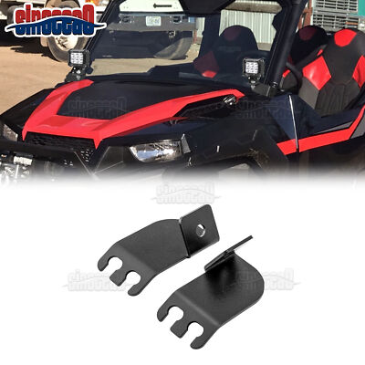 A-Pillar Upper Hood LED Light Pods Mounting Brackets For Polaris General 1000