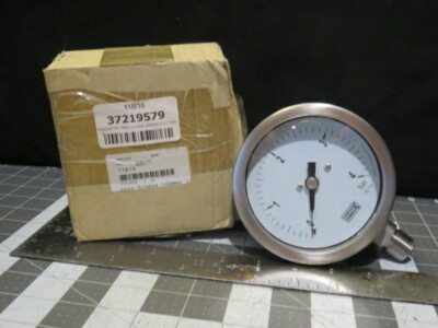#ad Pressure Gauge Temavasconi Manometro Gage INOX 0 4 BAR 100MMD X 1 2quot; GAS HB801 $62.10