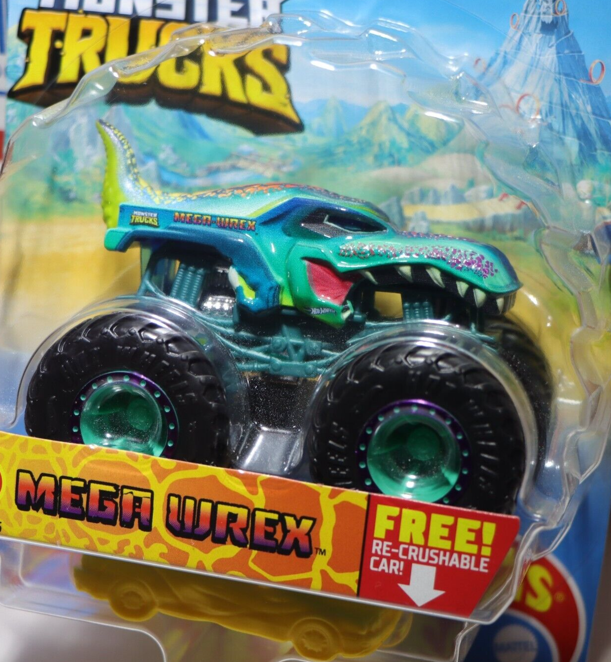 Hot Wheels Monster Trucks 1:64 - Mega Wrex - FYJ44 - Mattel - Real  Brinquedos