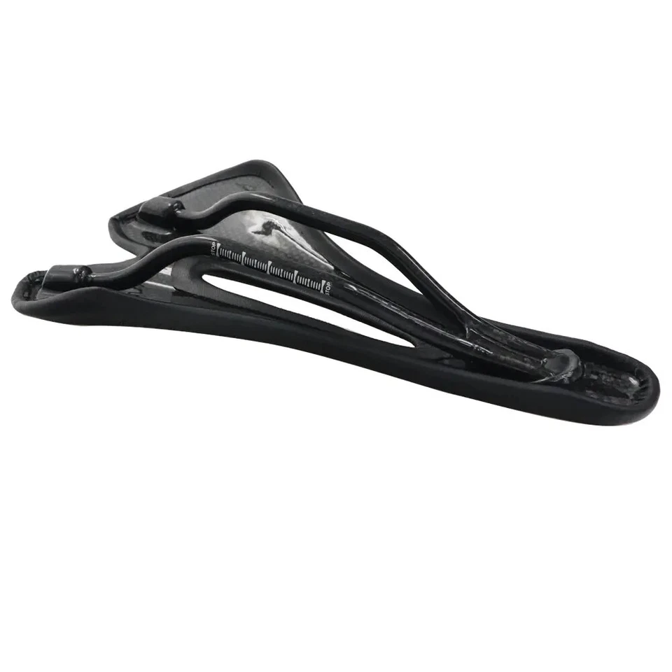 Asiento de sillín hueco súper ligero de carbono completo para bicicleta de carretera/montaña  Foto 4 de 4