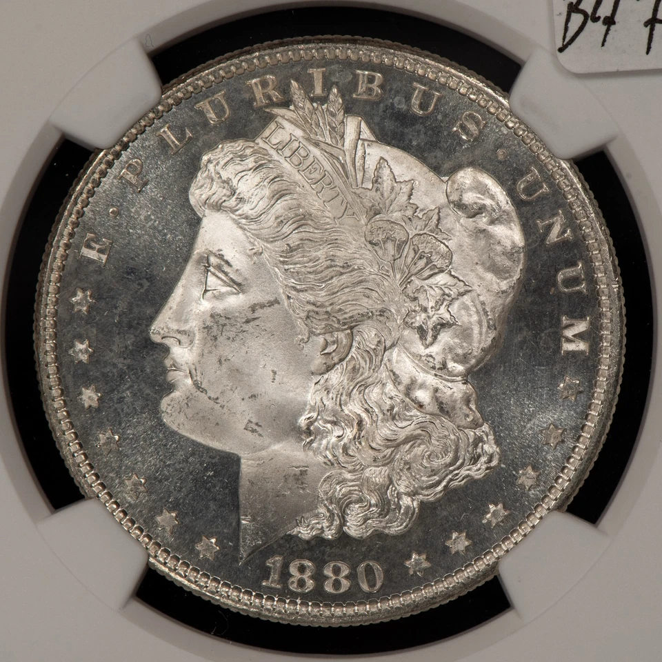 1880-S $1 Morgan Dollar - Looks DMPL Obv - Looks 66 - NGC MS 65 - VIDEO - B4797 - Image 4 of 4