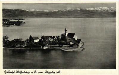 Old postcard AK WASSERBURG a. Lake Constance Germany (866103)