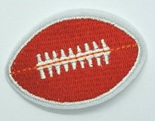 embroidered football iron on patch  1799