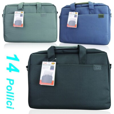 Laptoptasche 14 Zoll LinQ 1640 gepolsterter Schultergurt verschiedene Farben