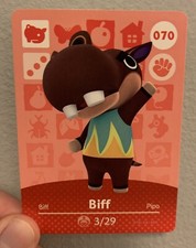 AUTHENTIC 070 BIFF Nintendo Amiibo Animal ...
