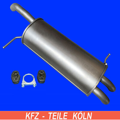 FIESTA VI (CB1, CCN) 1.6 Ti Endschalldämpfer + Montagesatz