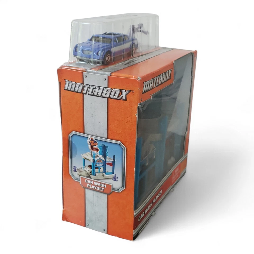 Mattel Matchbox Car Wash Playset With Car & Figures 2012 NEW - Image 2 of 4