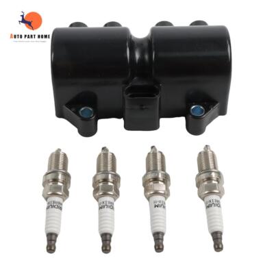 1pc Ignition Coils UF503 + 4pcs Spark Plugs for 2004-2007 Chevrolet Aveo Matiz