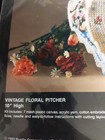 "Vintage Floral Pitcher" 1993 Bucilla Needlepoint Kit #6101  — photo 3