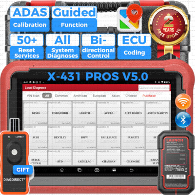 Launch X-431 PROS V5.0 Diagnostic Tool Diagnose TPMS Supports CANFD and DOIP