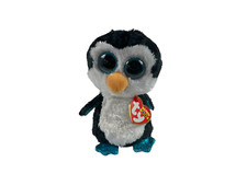 A83 Ty Beanie Boos Waddles Penguin Plush 6" Stuffed Toy Lovey
