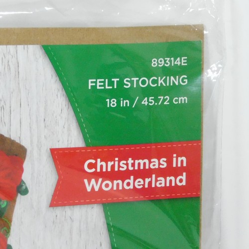 Bucilla Christmas Christmas In Wonderland Felt Stocking Kit Alice 89314E - Picture 5 of 18