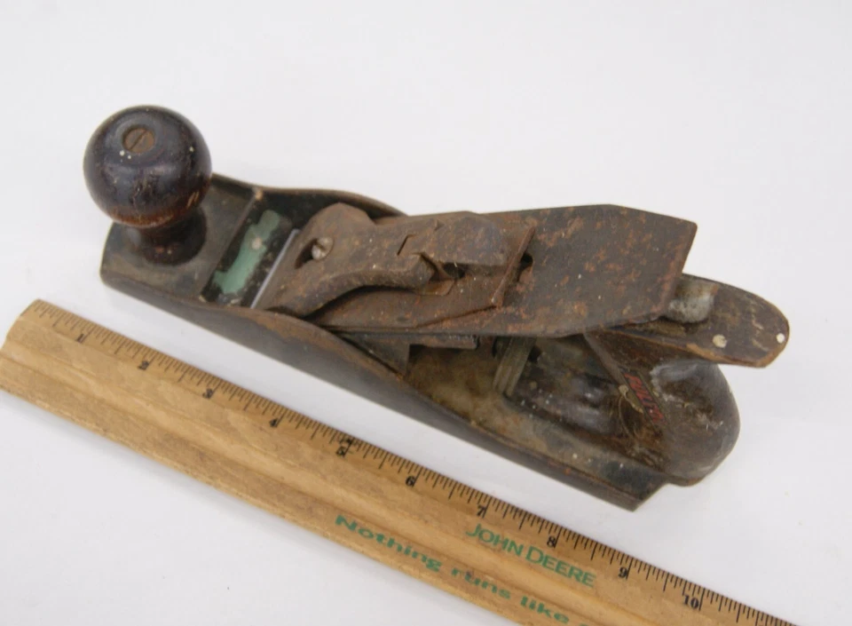 Avión inferior liso de trabajo de madera Fulton de colección 9,25' EE. UU., LEER, SH6588 Foto 2 de 4