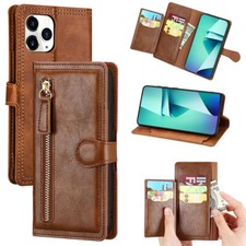 For iPhone 12 11 XR X XS Wallet Card Cover Anti-fall Phone Protective Case New