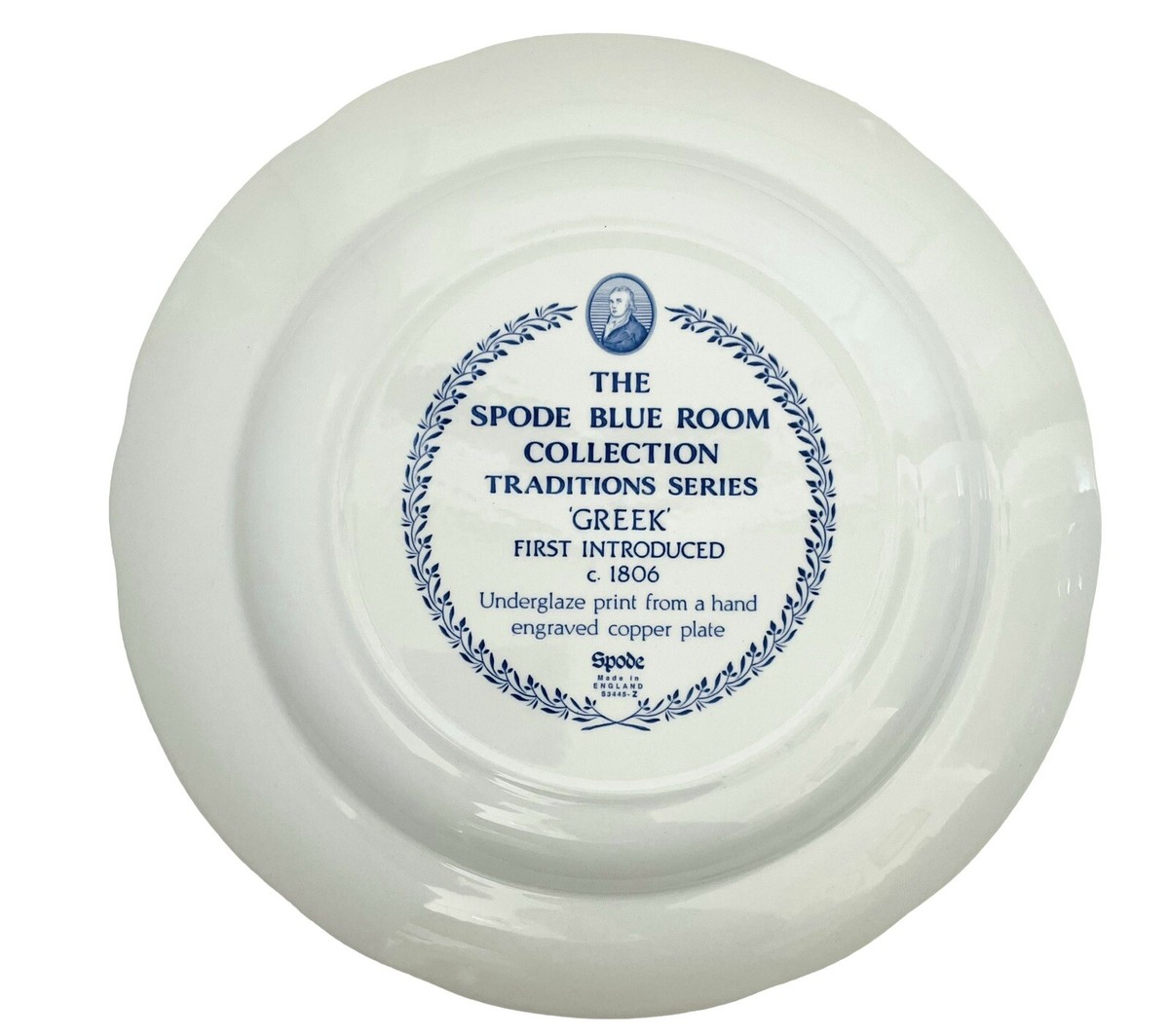SPODE The Spode Blue Room Collection GREEK 10 Inch Plate England
