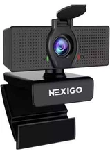 NEW NexiGo N60 1080P Webcam with Microphone Adjustable FOV Zoom Software Control
