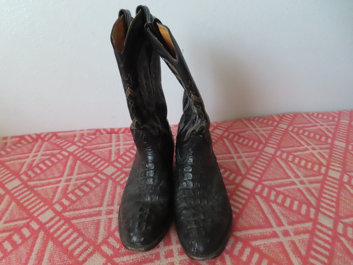 RUDEL ROGERS Alligator Croc Full Embossed Leather Western  display picture 2