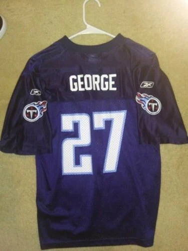 Vintage Tennessee Titans Eddie George #27 NFL Jersey Reebok Youth L (14-16) - Image 4 of 4